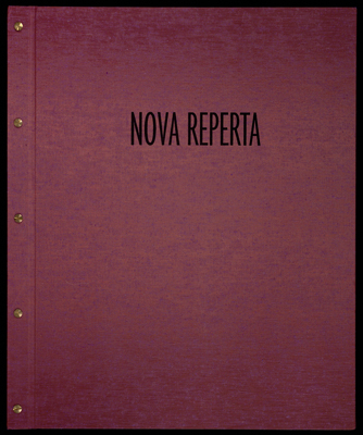 Nova Reperta (2000) book cover