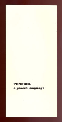 Tongues: a parent language (1982) book cover